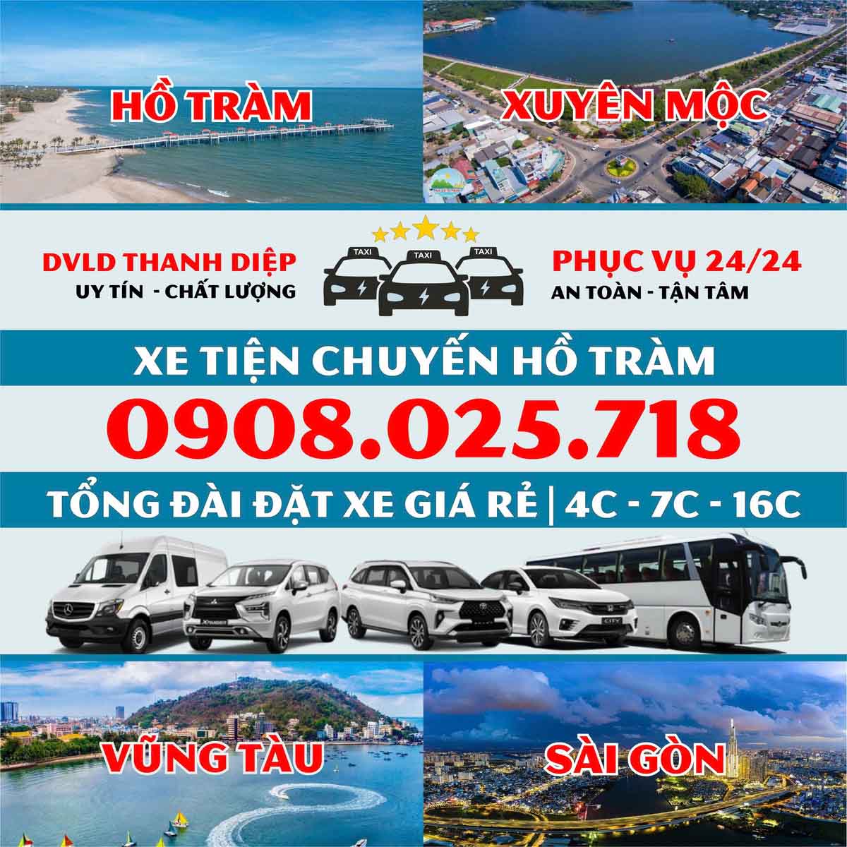 Xe Tiện Chuyến Hồ Tràm